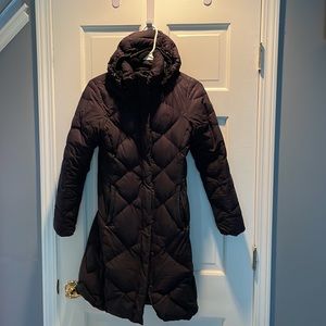 Black North Face winter coat